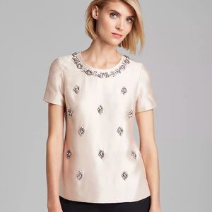 Tory Burch Embellished Silk Top